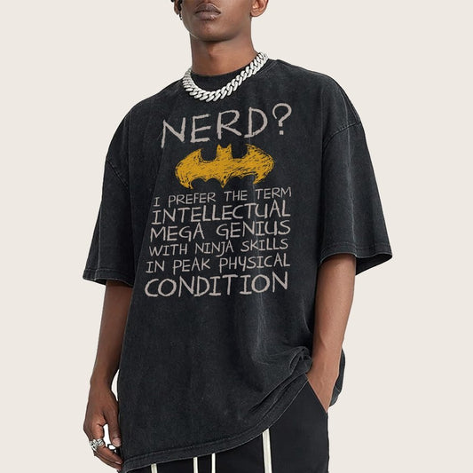 Nerd? A Genius With Extraordinary Intelligence Vintage Distressed T-shirt