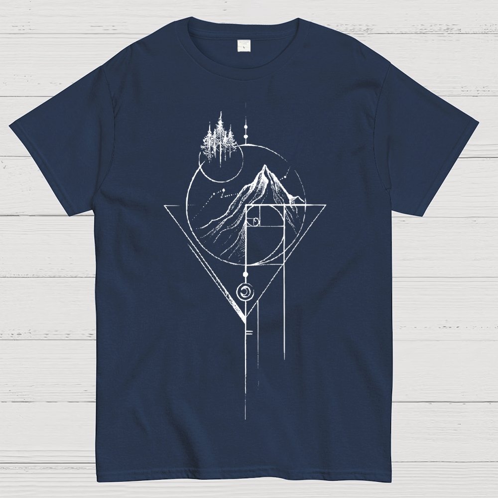 White Fibonacci Unisex Geek T-Shirt