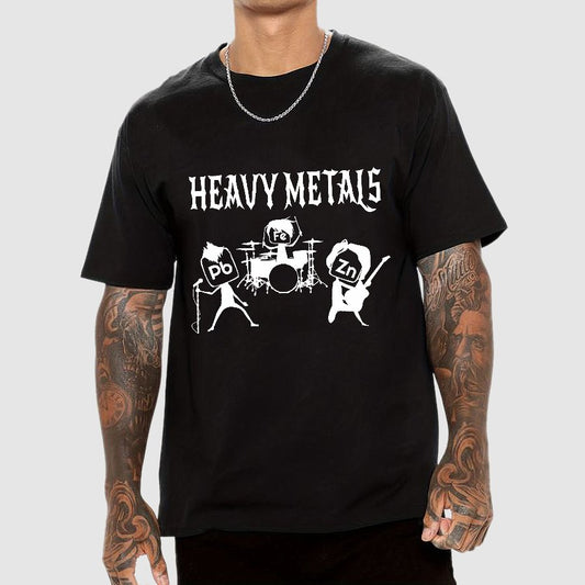 Saying Heavy Metals Rocks Chemistry Geeky T-Shirt