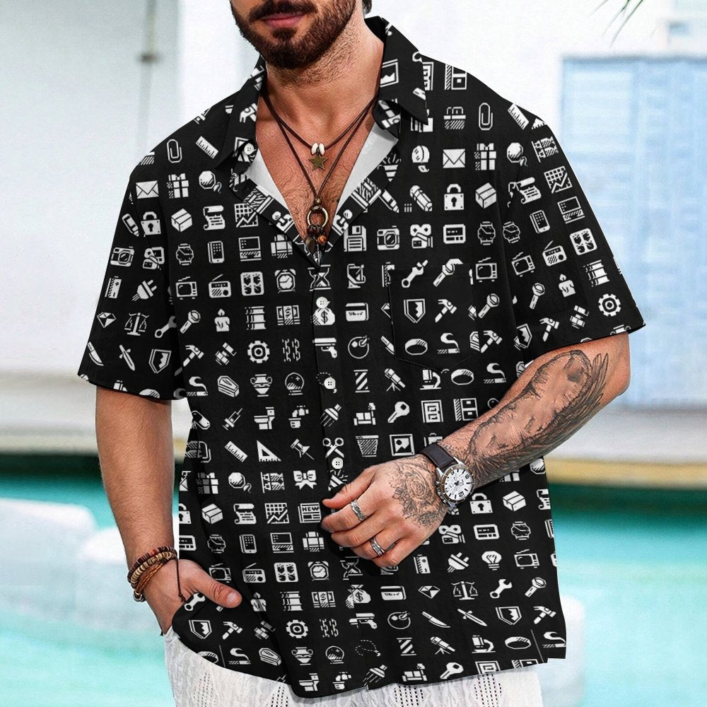 Interesting Retro Icons Geeky Shirt