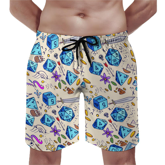 Vintage Dice Game Geek Shorts