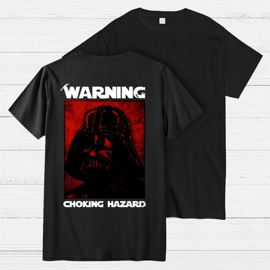 Warning Choking Hazard Back Printing Geek T-Shirt