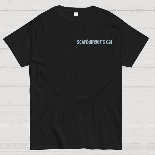 Schrodinger's Cat Escape Plan Front And Back Printing Geek T-Shirt