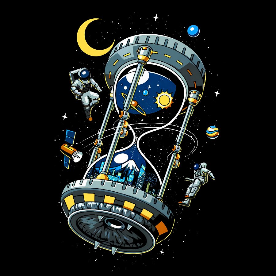 Space Hourglass Geek T-Shirt