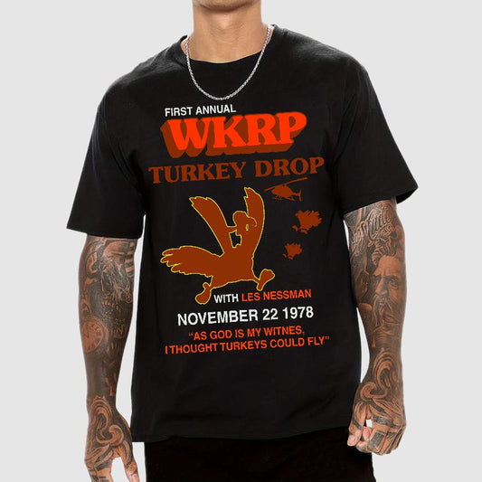 Vintage Retro Turkey Drop Geek T-Shirt
