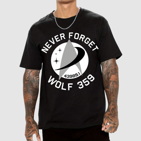 Never Forget Wolf 359 Geek T-Shirt