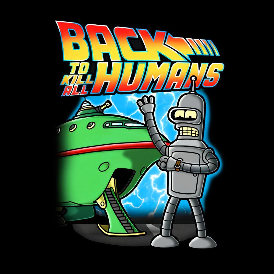 Back To Kill All Humans Nerdy T-Shirt