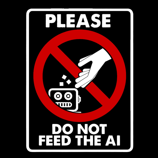 Please Do Not Feed The AI Geek Cotton Sweatshirt