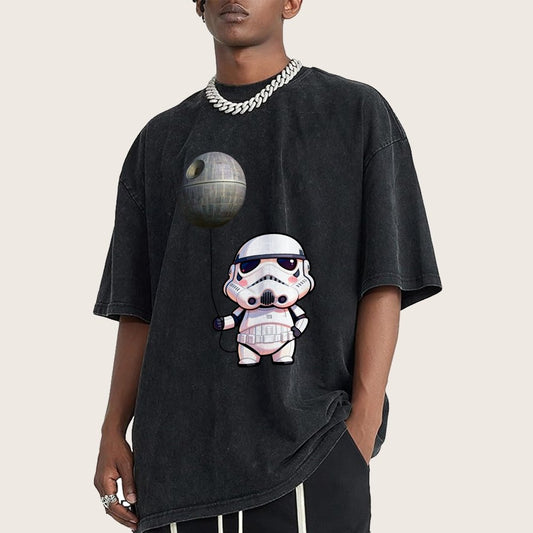 Soldiers playing with balloons Vintage Distressed T-shirt