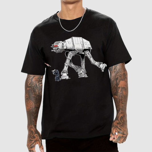 Walking the Galactic Robot Dog Funny Geek T-Shirt