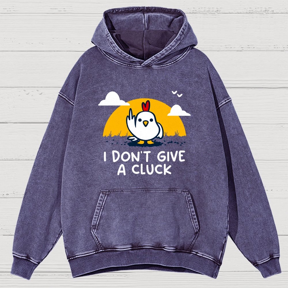 Don’t Give A Cluck Vintage Distressed Hoodie