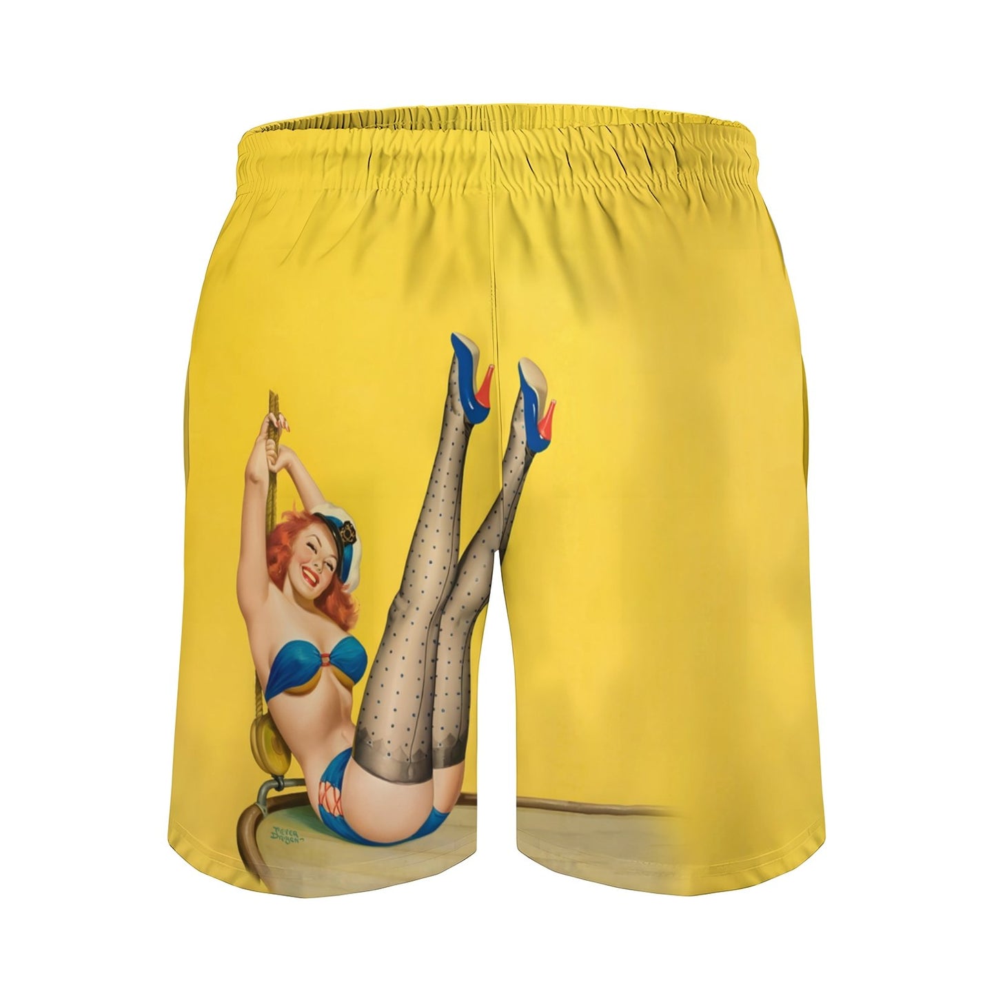 Sexy Modern Girl Print Geek Shorts