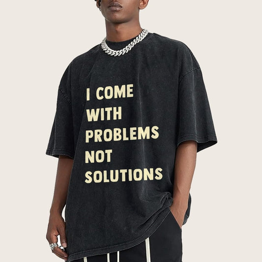 I Come With Problems Vintage Distressed T-shirt