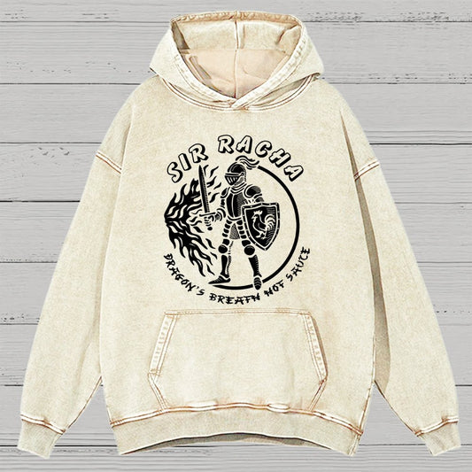 Sir Racha Dragon’s Breath Hot Sauce Vintage Distressed Hoodie