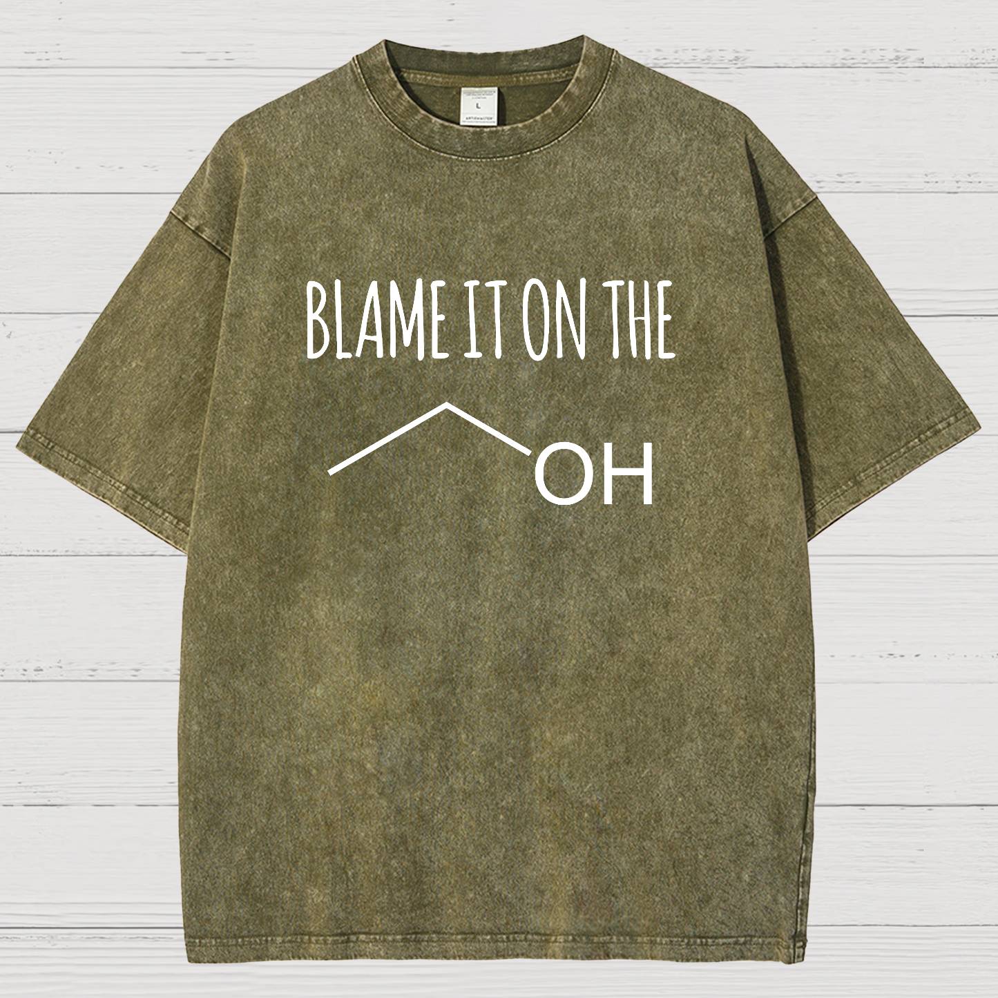 Blame It On The Alcohol Vintage Distressed T-shirt