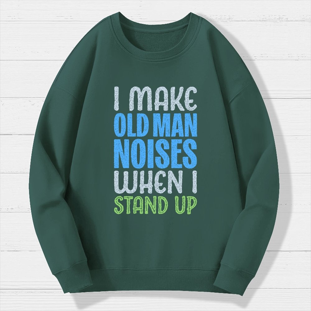 Old Man Noises Geek Cotton Sweatshirt