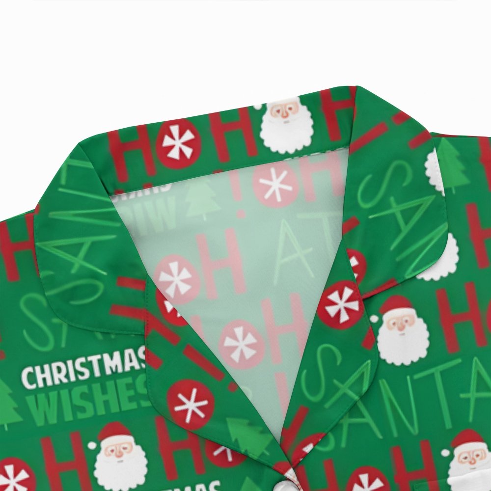 Unisex Christmas Print Geek Long Sleeve Pajama Set
