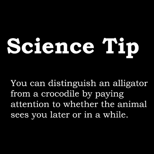 Crocodile Alligator Funny Science Tip Geek Cotton Sweatshirt