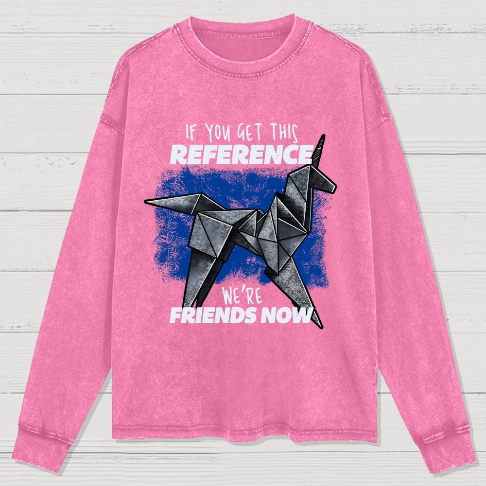 Origami Dreams Washed Long Sleeve Tee