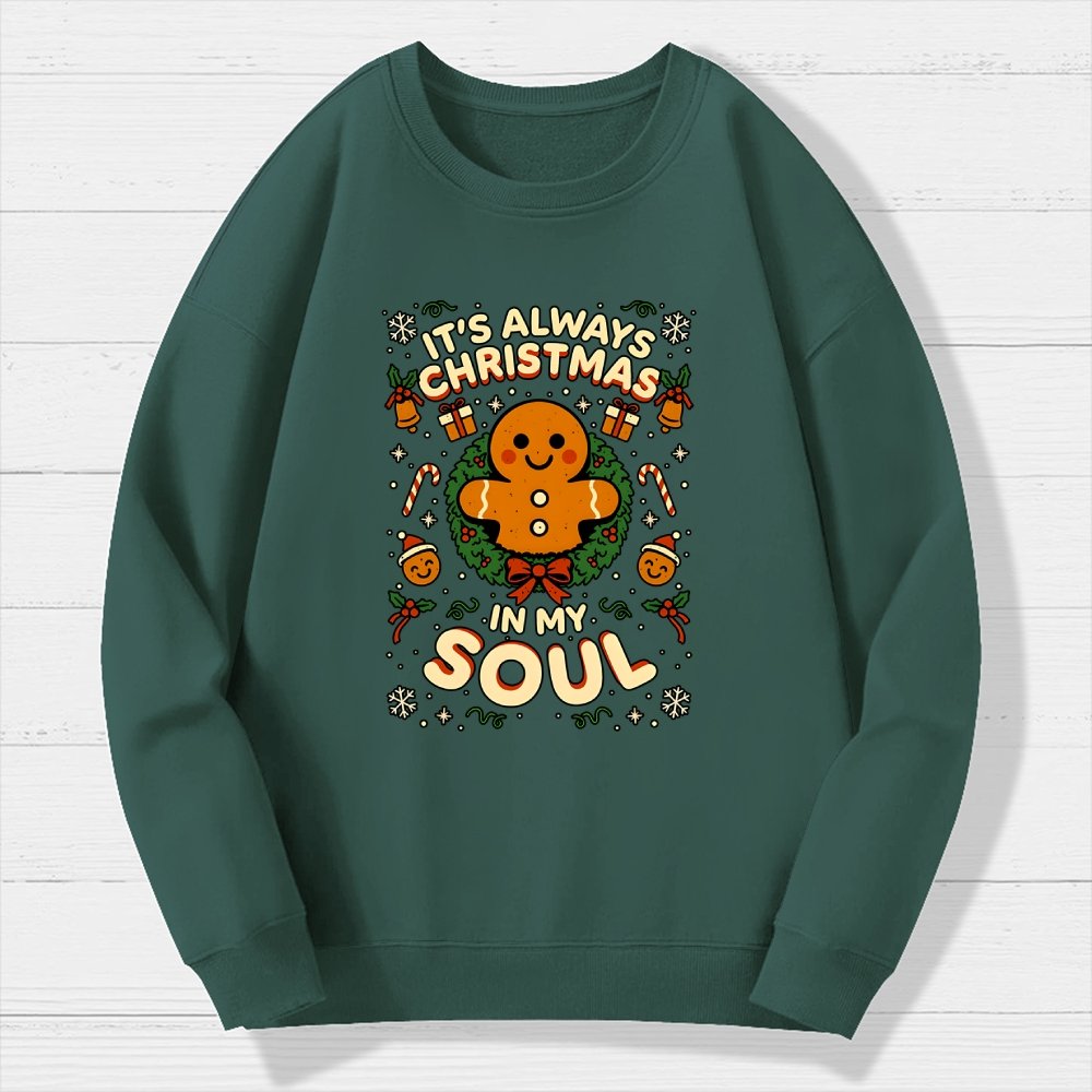 Christmas Soul Gift Geek Cotton Sweatshirt