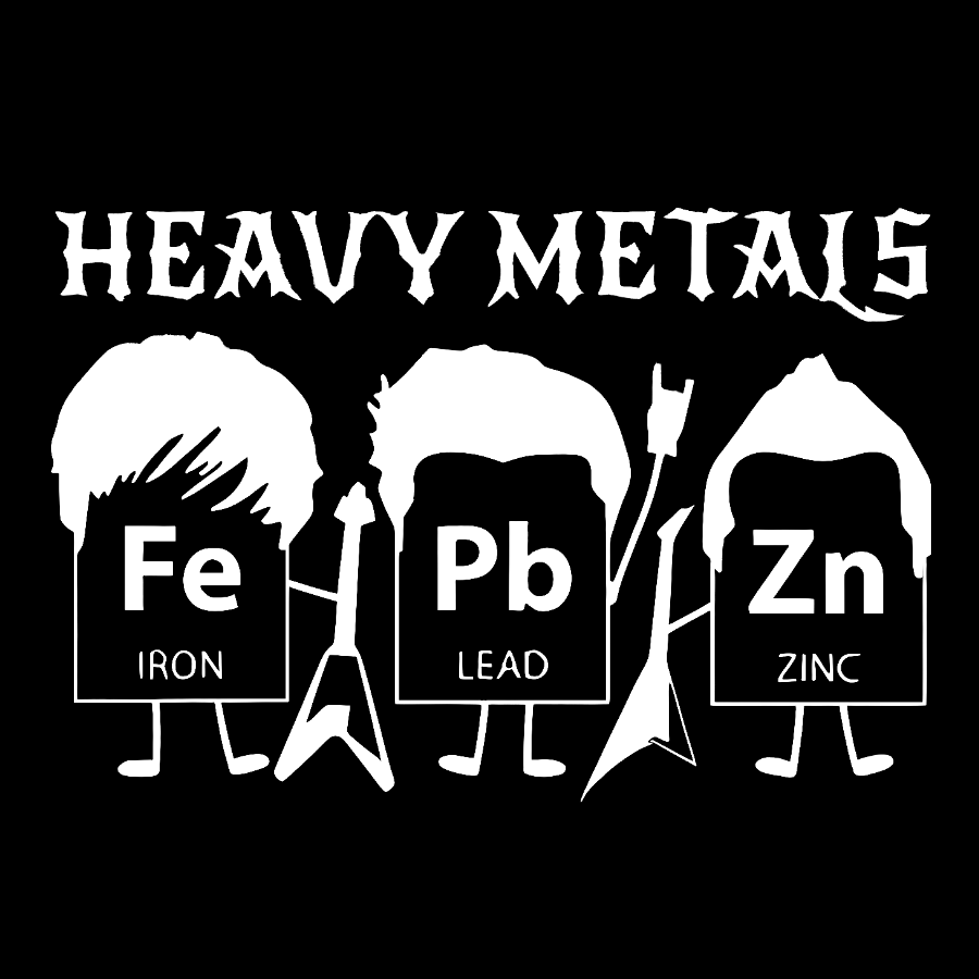Saying Heavy Metals Rocks Chemistry Gift, Science Teacher Geek T-Shirt