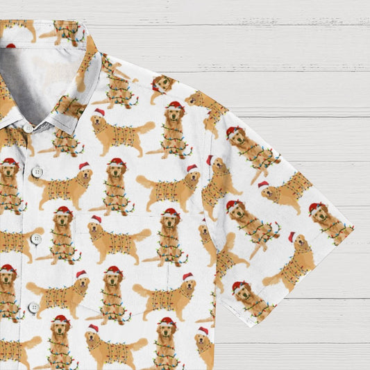 Dog With Santa Hat Art Print Geek Shirt