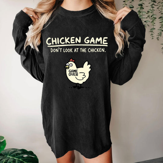 Chicken Game Washed Long Sleeve Tee