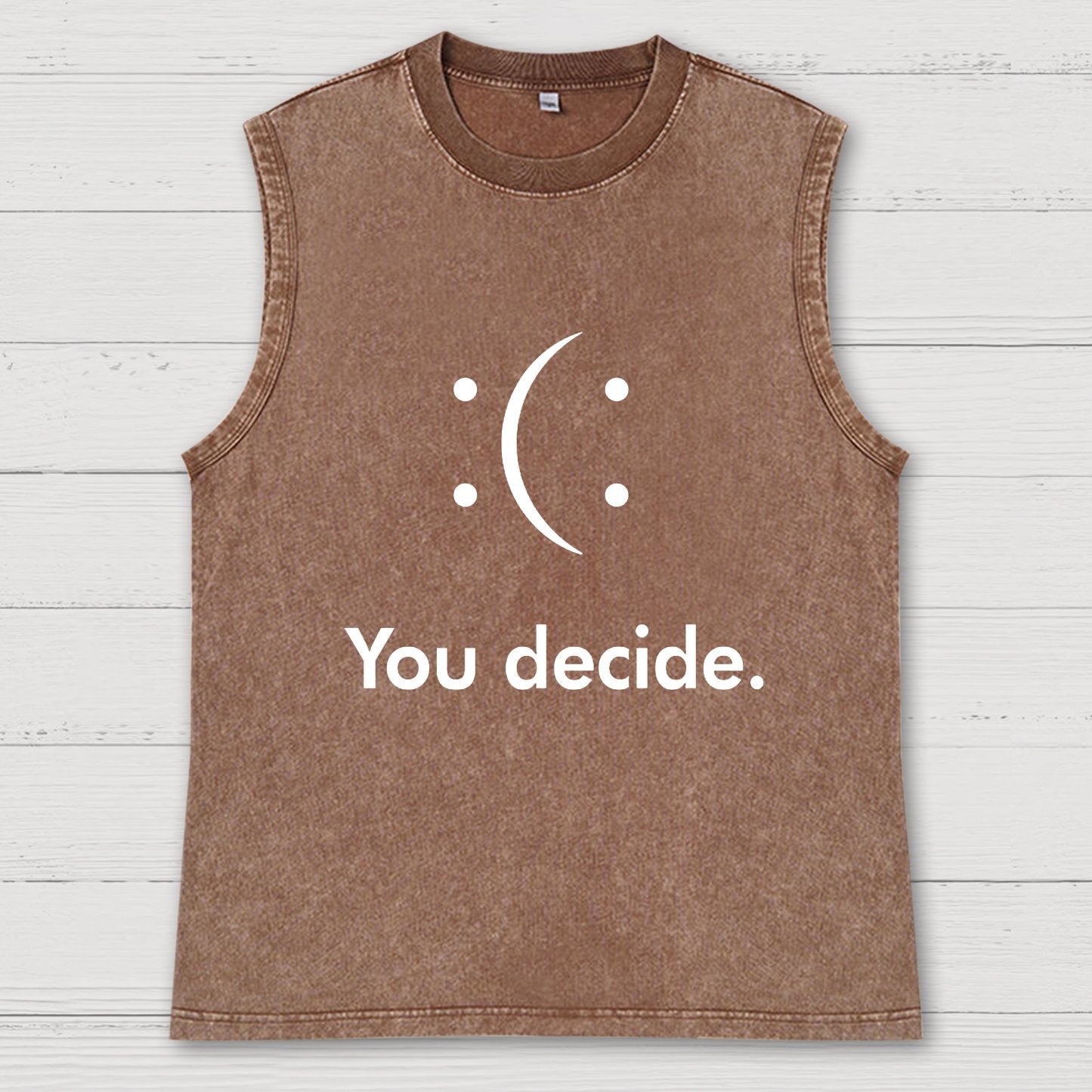 You Decide Vintage Distressed Washed Tank