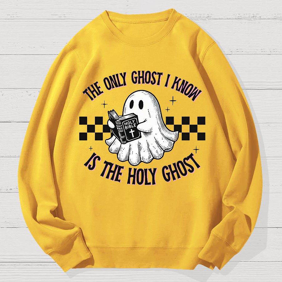 Holy Spirit Halloween Geek Cotton Sweatshirt