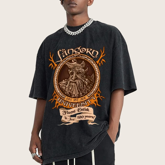 Elden University Vintage Distressed T-shirt