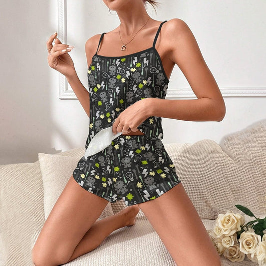 Robot Maintenance Women's Geek Suspender Cami Set