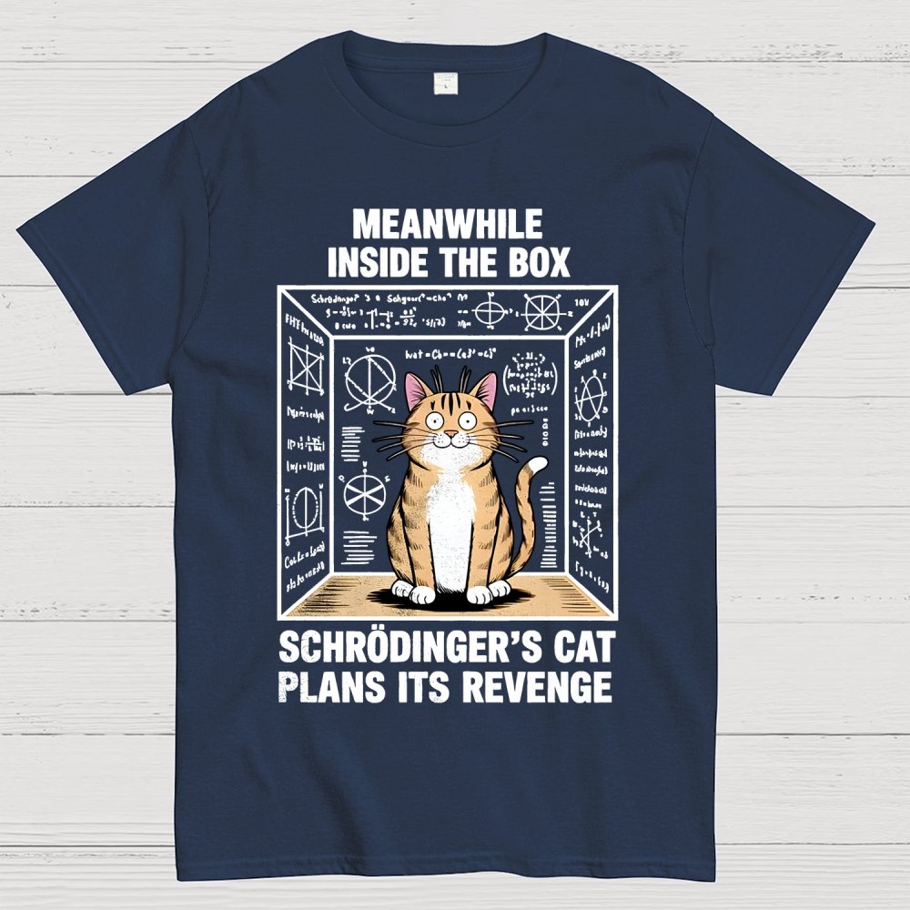 Schrodinger's Cat Escape Plan Geek T-Shirt
