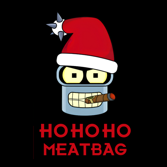 Ho-Ho-Ho!Meatbag Geek Cotton Sweatshirt