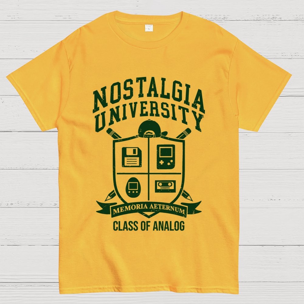 Nostalgia University Unisex Geek T-Shirt