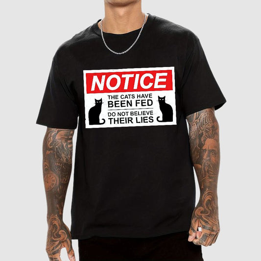 Cats Have Been Fed Geek T-Shirt