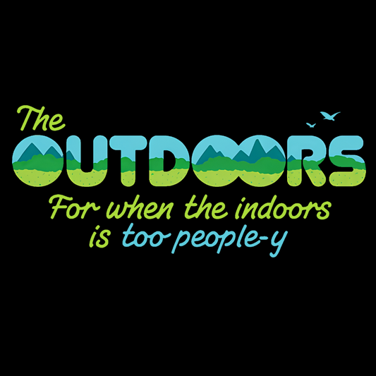 Because The Indoors Is Too People-Y Geek Cotton Sweatshirt