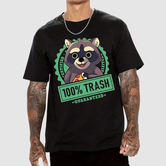 100% Cute Trash Panda Raccoon Seal Geek T-Shirt