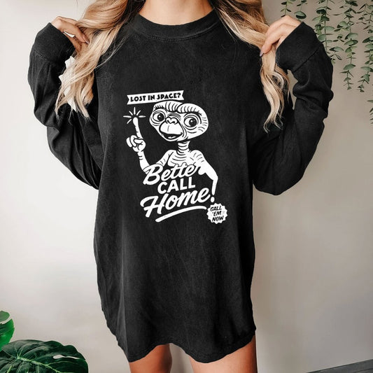Better Call Home Washed Long Sleeve Tee