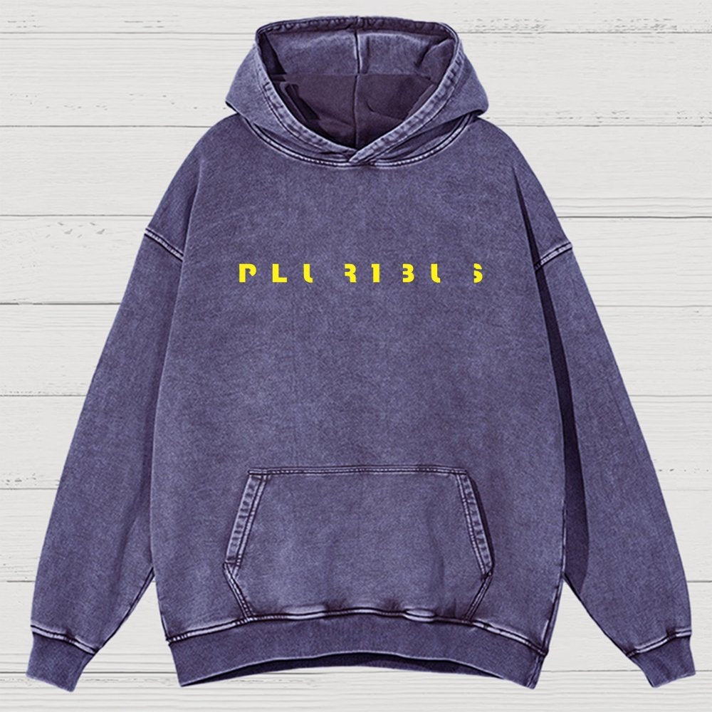 Pluribus Extraterrestrial Minimal Vintage Distressed Hoodie