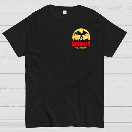 Mothman Cryptid Vintage Front And Back Printing Geek T-Shirt