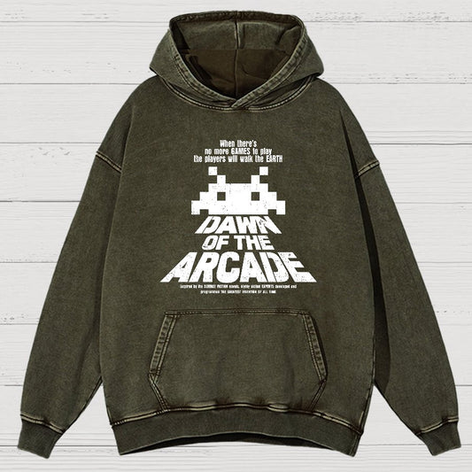 Dawn Of The Arcade Vintage Distressed Hoodie