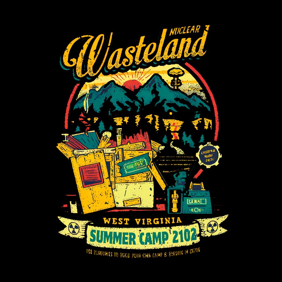 NUCLEAR SUMMER CAMP Nerdy T-Shirt