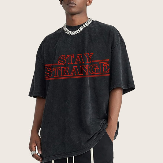 Stay Strange Vintage Distressed T-shirt