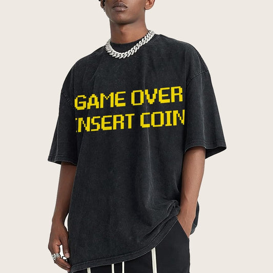 Game Over Vintage Distressed T-shirt