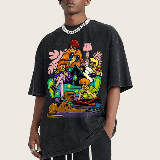 Stay Home Squad Vintage Distressed T-shirt