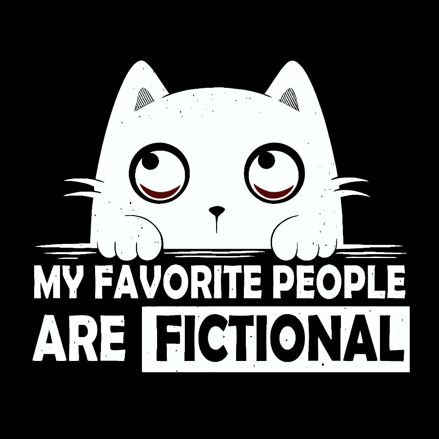 My Favorite People Are Fictional by Edesigns Geeky T-Shirt