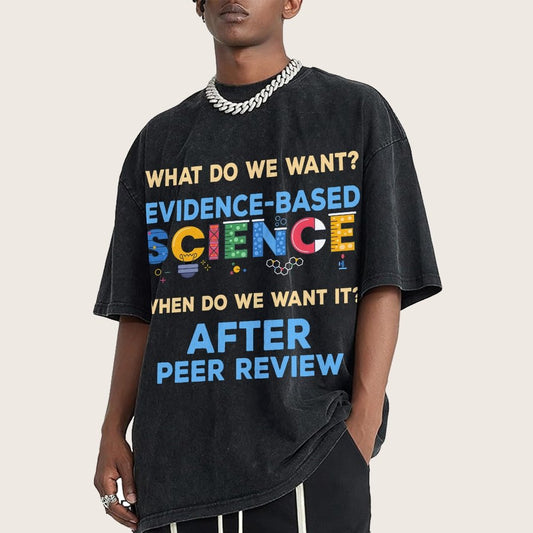 We want evidence-based Science Vintage Distressed T-shirt