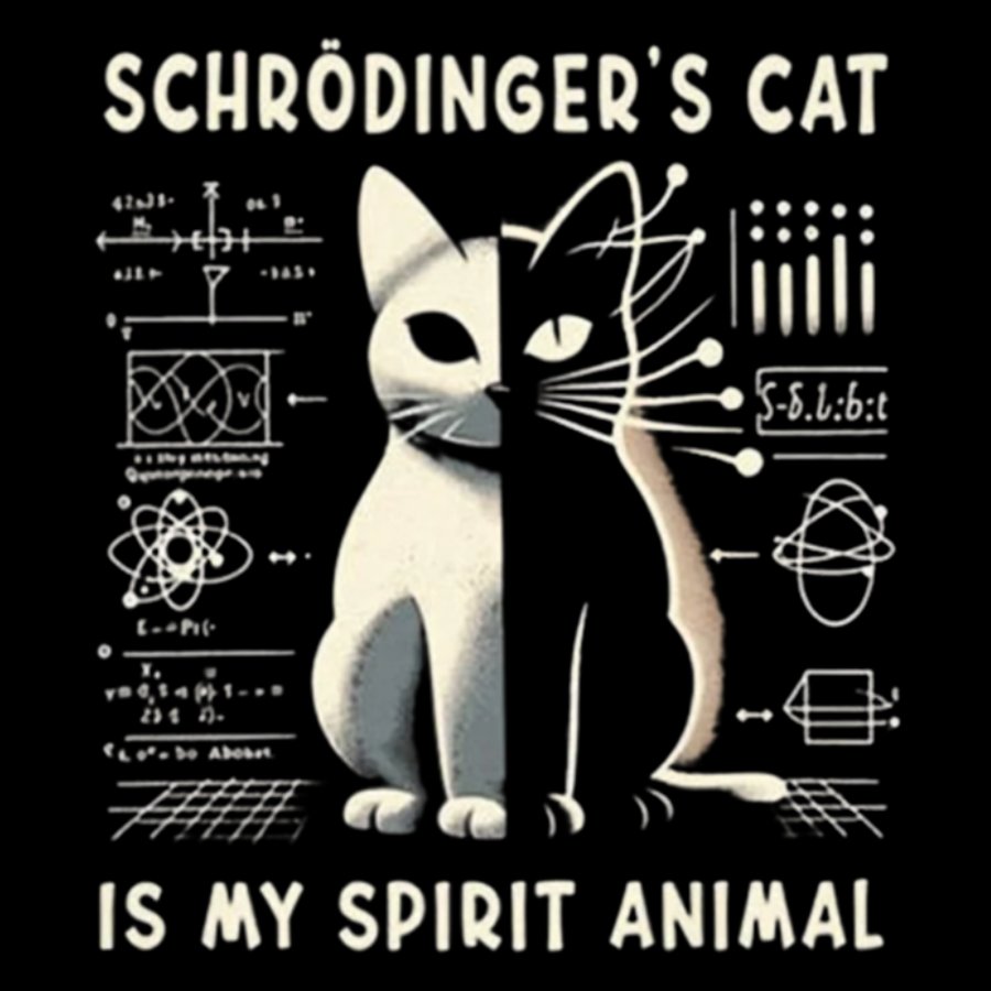Schrodinger's Сat Science Geek Cotton Hoodie