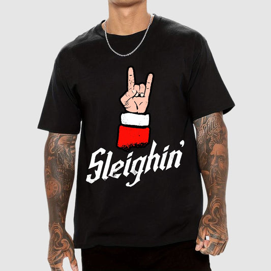 Sleighin' Christmas Geek T-Shirt