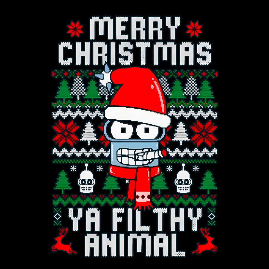 Merry Christmas Ya Filthy Animal Geek T-Shirt